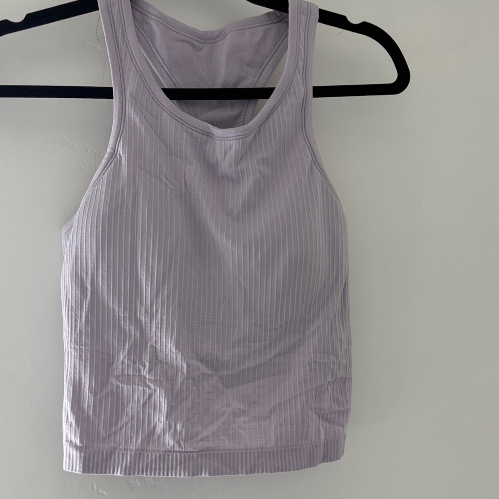 Lululemon Athletica Light Purple Ribbed Tank Top